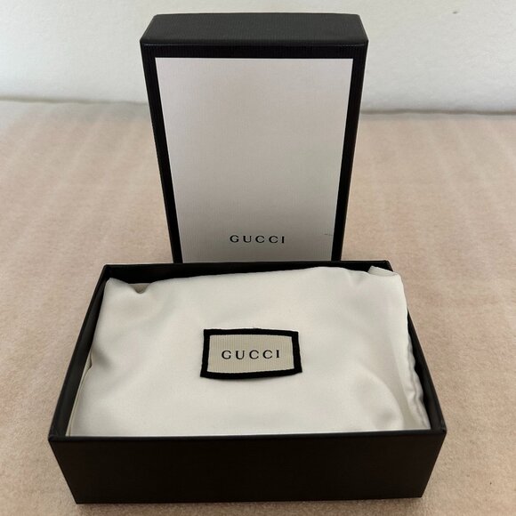 💯 Authentic Discontinued 🐝 GUCCI 🐝 Calfskin Queen Margaret Card Case Wallet - Picture 13 of 14